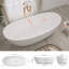 Baignoire de trempage profonde autoportante à surface solide 73 po. X 33 po.