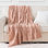 Jeté doux en tricot double torsadé, couverture en tricot torsadé pour canapé, lit ou sofa, couverture en tricot acrylique, couverture douillette et confortable, 50 po x 60 po