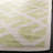 Crawford Hand Woven Flat Weave Wool/Cotton Geometric Rug in Ivory/Light green-17572024