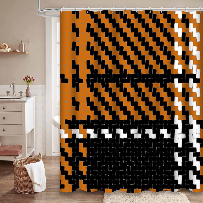 Rideau de douche avec 12 crochets Lumberjack, L 72 po x l 78 po