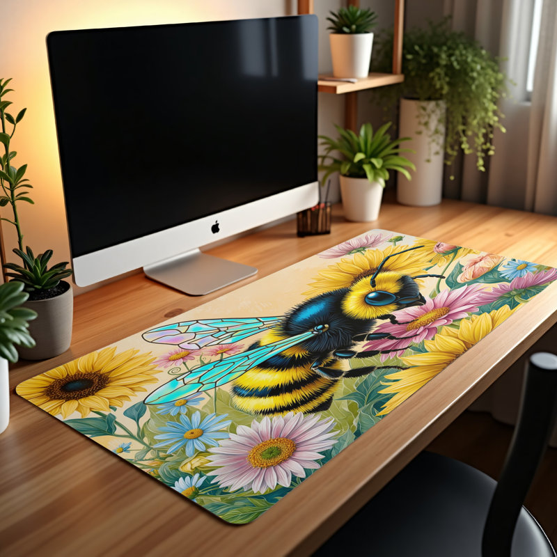 Polyester Desk Pad, 31.5x15.5