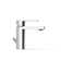 Parallel Single Hole Bathroom Faucet with Drain Assembly