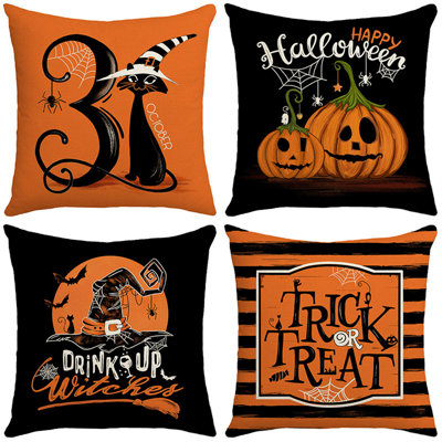 Halloween Pillow Covers Set Of 4