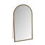 Miroir pleine longueur rétro en fer avec pieds de soutien, pour le salon, la chambre à coucher (doré)