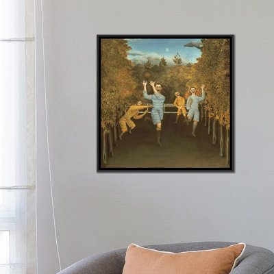 Les joueurs de football, 1908, reproduction d’art sur toile tendue