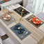 Ensemble de 4 anneaux à serviette à motif de feuilles durables avec motif texturé naturel pour une élégante table de salle à manger-10971728