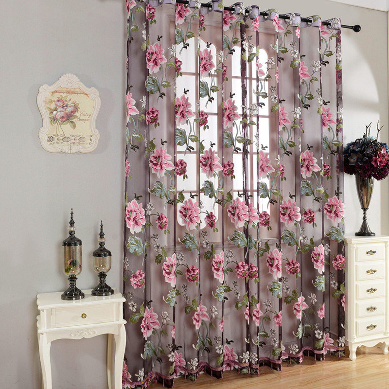 Floral Kitchen Curtain