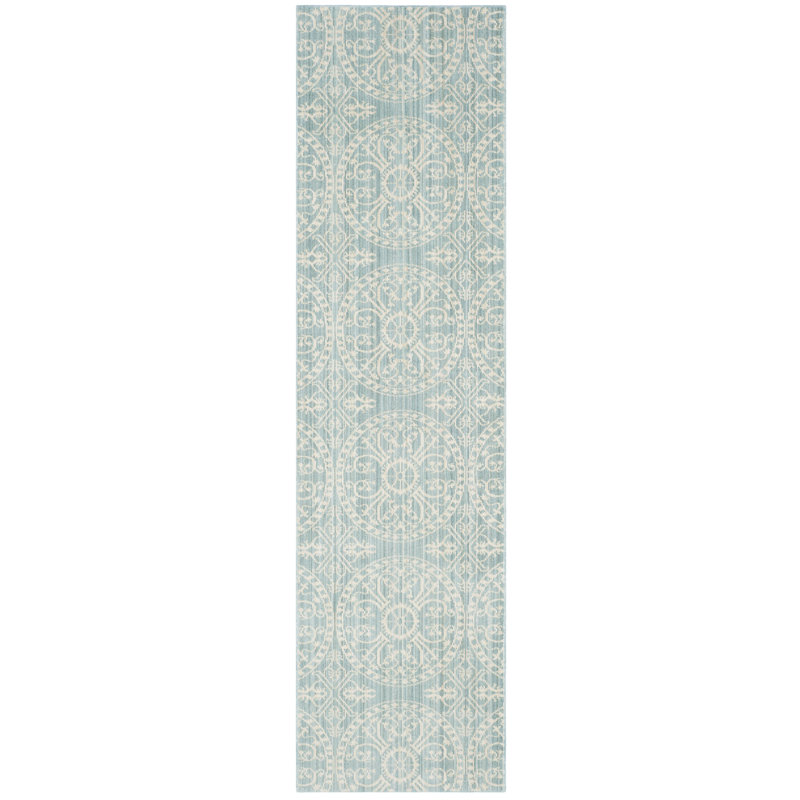 Harlee Damask Hand Woven Area Rug, Runner 69 x 244 cm