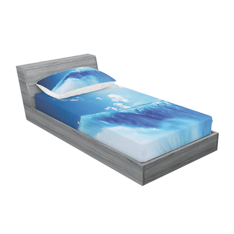 Microfiber Sheet Set, Twin Sheet Set with Fitted Sheet