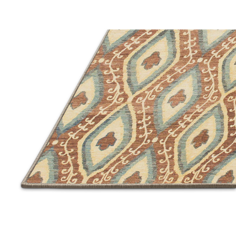 Abstract Indoor Rug, Rectangle 2' x 4'