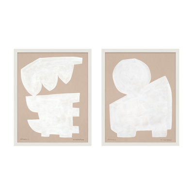 Gallman "Modules in White" 2-Piece Print Set