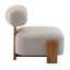 Fauteuil d'appoint moderne en tissu bouclé