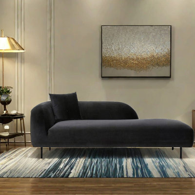 Méridienne inclinable en velours Minimalist