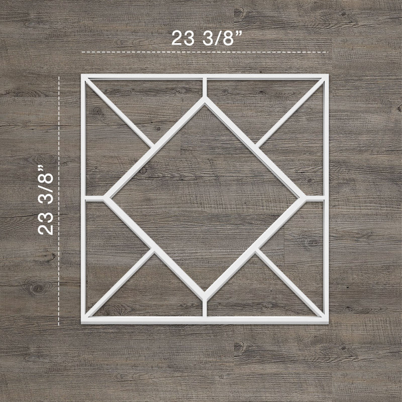 Panneaux muraux décoratifs Hudson, H 23,375 po x l 23,375 po x P 0,375 po