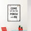 «Come Sit on the Porch with Me», reproduction d'art textuel sur toile encadrée-29513699