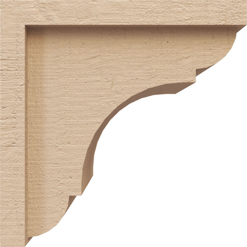 Cèdre Bryant, grain de bois brut TimberThane Corbel, apprêté brun clair, H 8 po x l 8 po x P 8 po