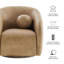 Fauteuil pivotant en cuir Vegan Jonina-2032750583