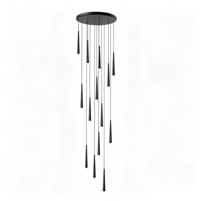 Luminaire suspendu moderne à 9 lumières DEL