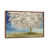 Toile avec cadre en bois brun classique est en rupture de stock
