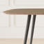Ensemble de table de salle à manger rectangulaire 55,1 po, table de cuisine moderne, pieds en acier (1 table et 4 chaises)-2116252487-2116252481