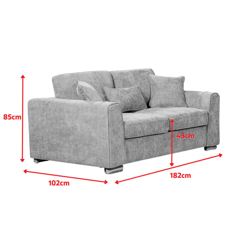 Housman 2 Seater Chenille Sofa, Beige