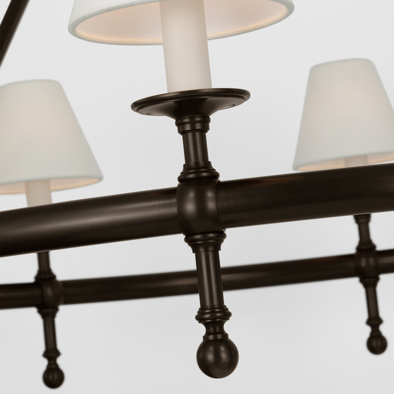 Classic 8 - Light Chandelier, Bronze