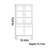 Nordic style all solid wood bookcase