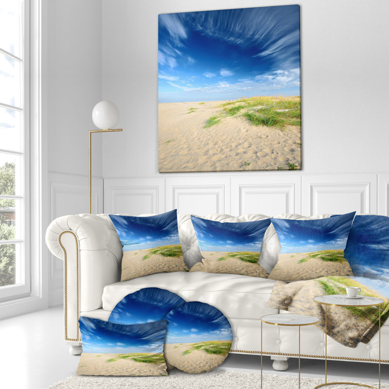 Coussin Baltic Sandy Beach, 16 po x 1 po, Coussin décoratif