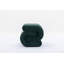 Tabouret de maquillage en S en forme de S, tabouret, repose-pieds, vert foncé