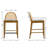 Emington Modern Stools with Rattan Backrests and Wood Frame-1163402652-1163402653