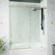 Elan E-Class 56-60" W x 66" H Sliding Frameless Tub Door with 3/8" Clear Glass