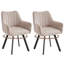 Linen Blend Upholstered Armchair-186096036-186096035-186096045