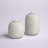 Kalalou Off-White Storage Canisters – 16" Tall Decorative Set of 2