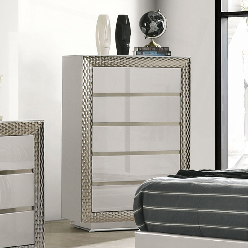 Meuble de chambre de style glam 1pc