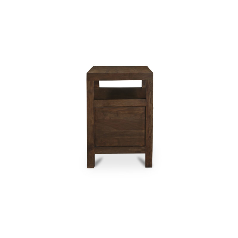 Table de chevet Tide brun foncé