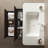 NOOR 36" Bathroom Sink Without Cabinet, White Ceramic Basin