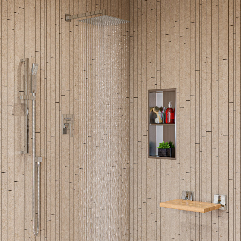 Rain Rain Shower Head 1.8 GPM GPM, Solid Polished Stainless Steel