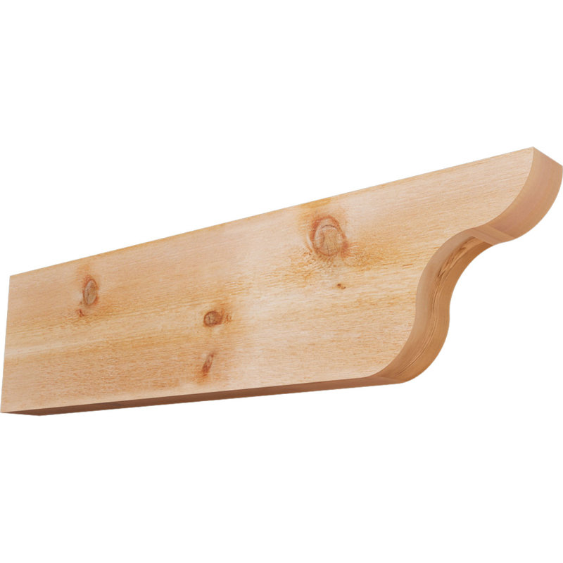 Queue de chevron Carmel, Cèdre rouge de l'Ouest, 12"H x 4"W x 48"L