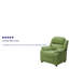 Deluxe Padded Contemporary Kids Recliner with Storage Arms-575610411