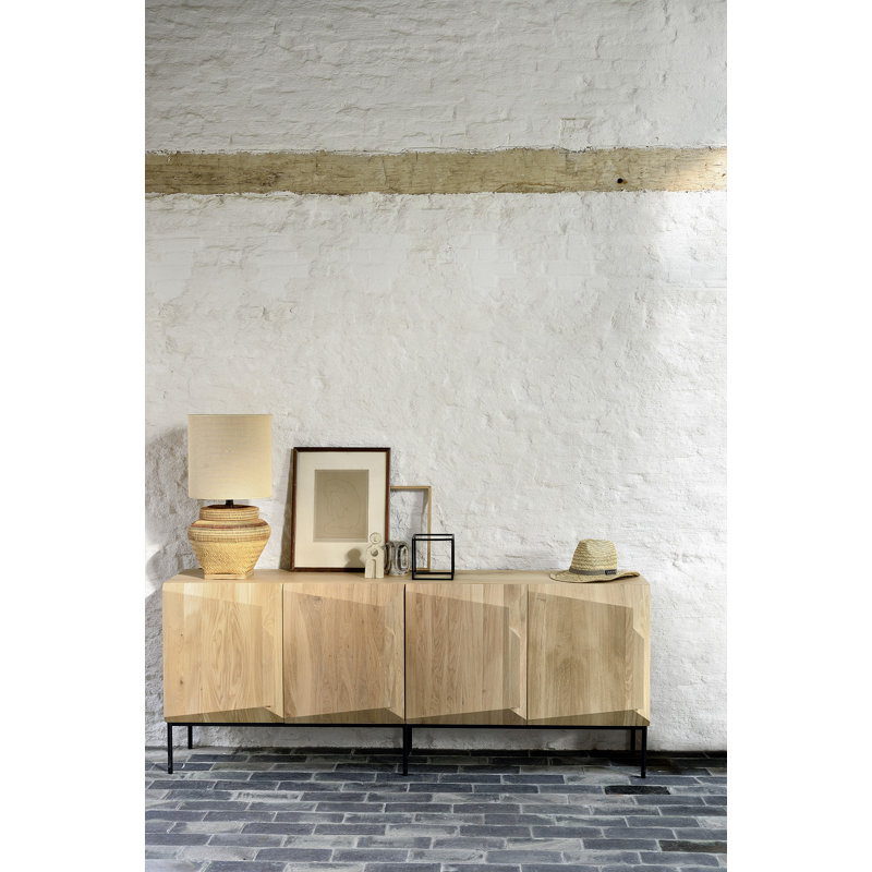 Stairs 78.7'' W Solid Wood Sideboard