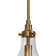 Hooman 3 - Light Cluster Teardrop Pendant Black and Brass with Glass shade 11.8 inches W Ceiling Base