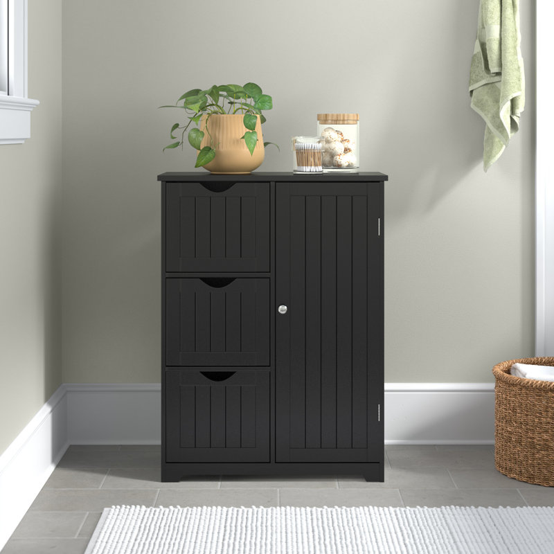 Hilda Freestanding Bathroom Cabinet, Black