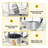 Popcorn Machine, 10 Oz Kettle, 1300w Countertop Popcorn Maker For 48 Cups Per Batch, Movie Theater Popcorn Popper With 3-switch Control, 2 Scoops 1 Cup