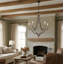 Lustre style champêtre rustique 5 lumières