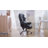 6-Point Massage & Heating Office Chair High Back Executive Ergonomic Chair With Lumbar Support (PU Leather)-1390606439