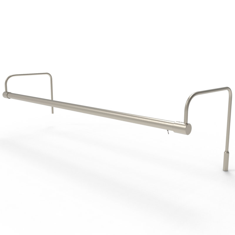 Dimmable LED Frame Mount Picture Light, Satin Nickel, 9.25" H x 21" W x 1.6" D