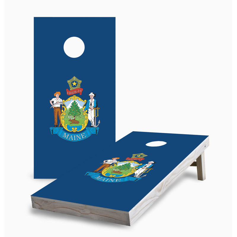 Ensemble de panneau de maïs avec lumières DEL, Connecticut State Flag, Maine