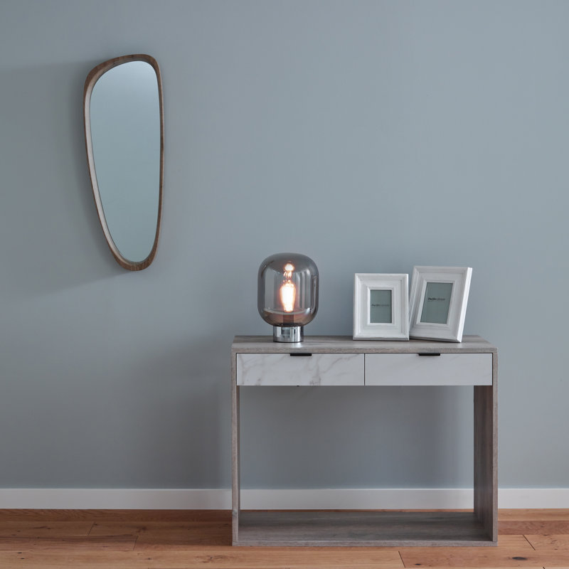 Maderia Wood Flat Wall Mirror