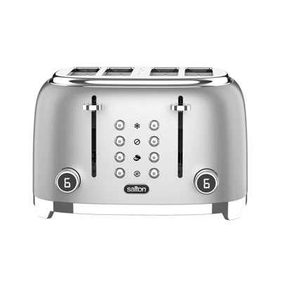 Grille-pain Salton NuRetro, 4 tranches, argent métallique, modèle ET2184SV
