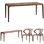 Black Walnut Dining Table Set